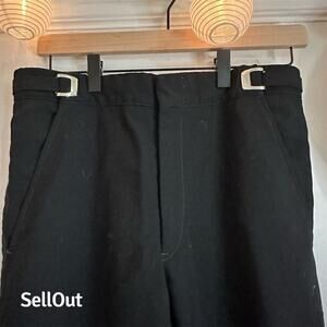Vintage Dubois Women's Black Dress Pants S Styled Buckles Casual